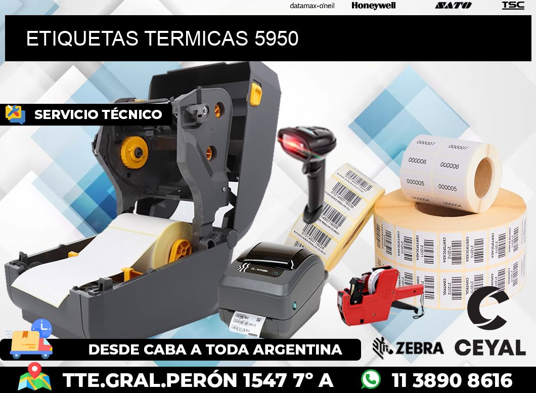 ETIQUETAS TERMICAS 5950