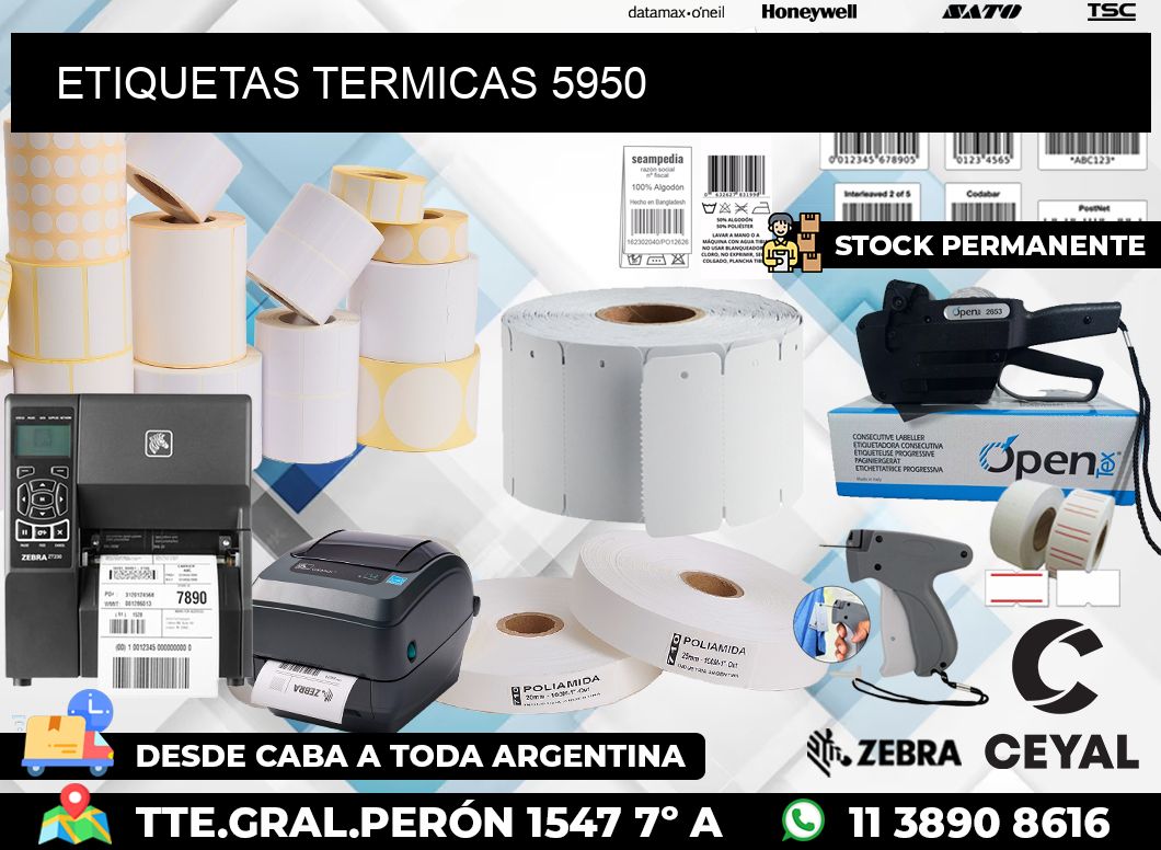 ETIQUETAS TERMICAS 5950
