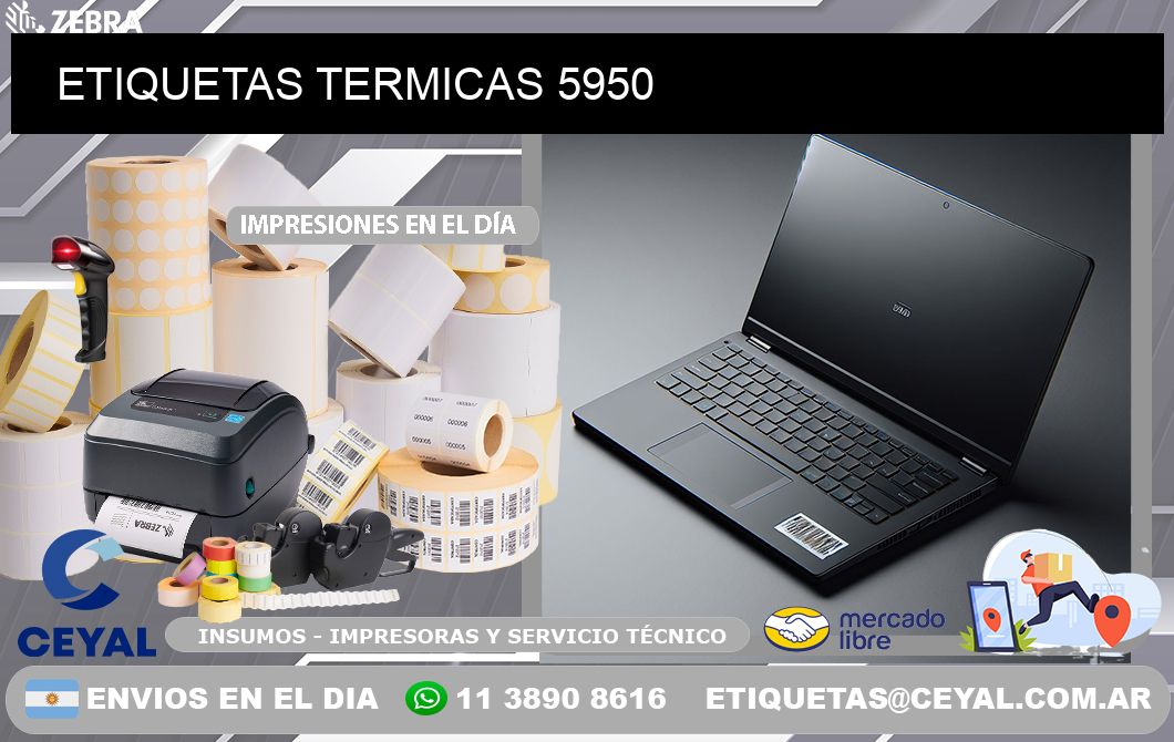 ETIQUETAS TERMICAS 5950