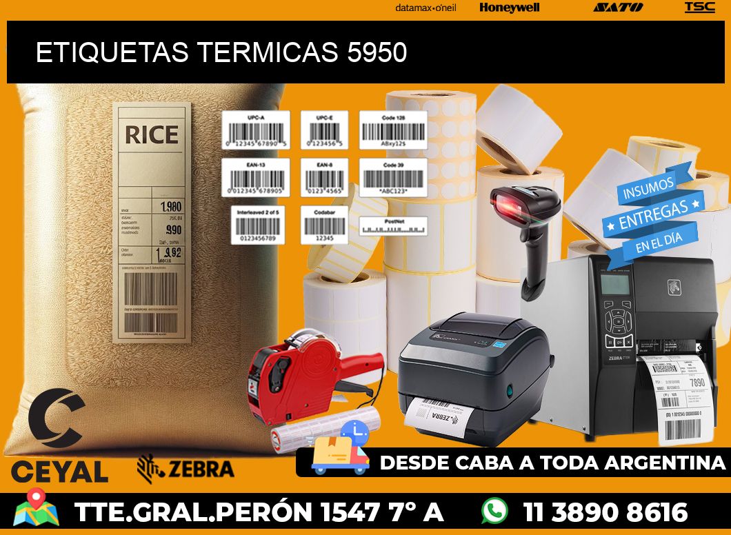 ETIQUETAS TERMICAS 5950