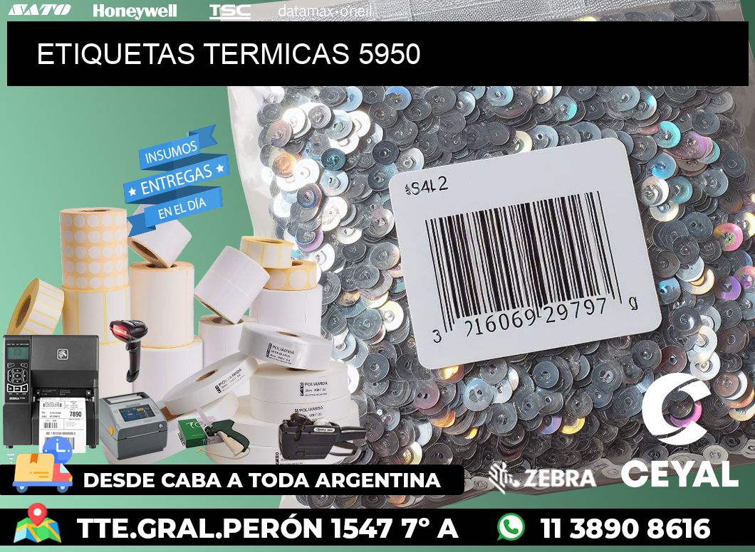 ETIQUETAS TERMICAS 5950