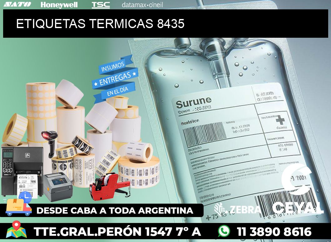 ETIQUETAS TERMICAS 8435