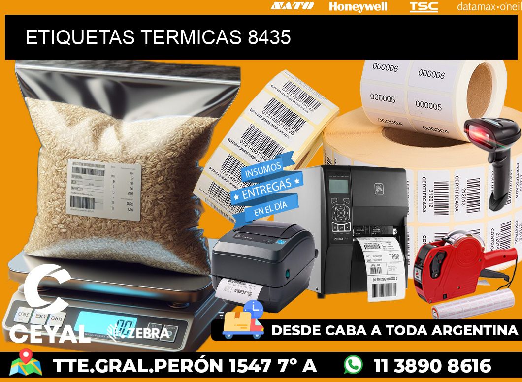 ETIQUETAS TERMICAS 8435