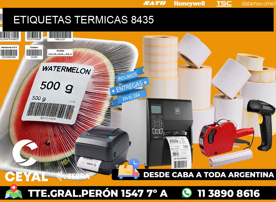 ETIQUETAS TERMICAS 8435