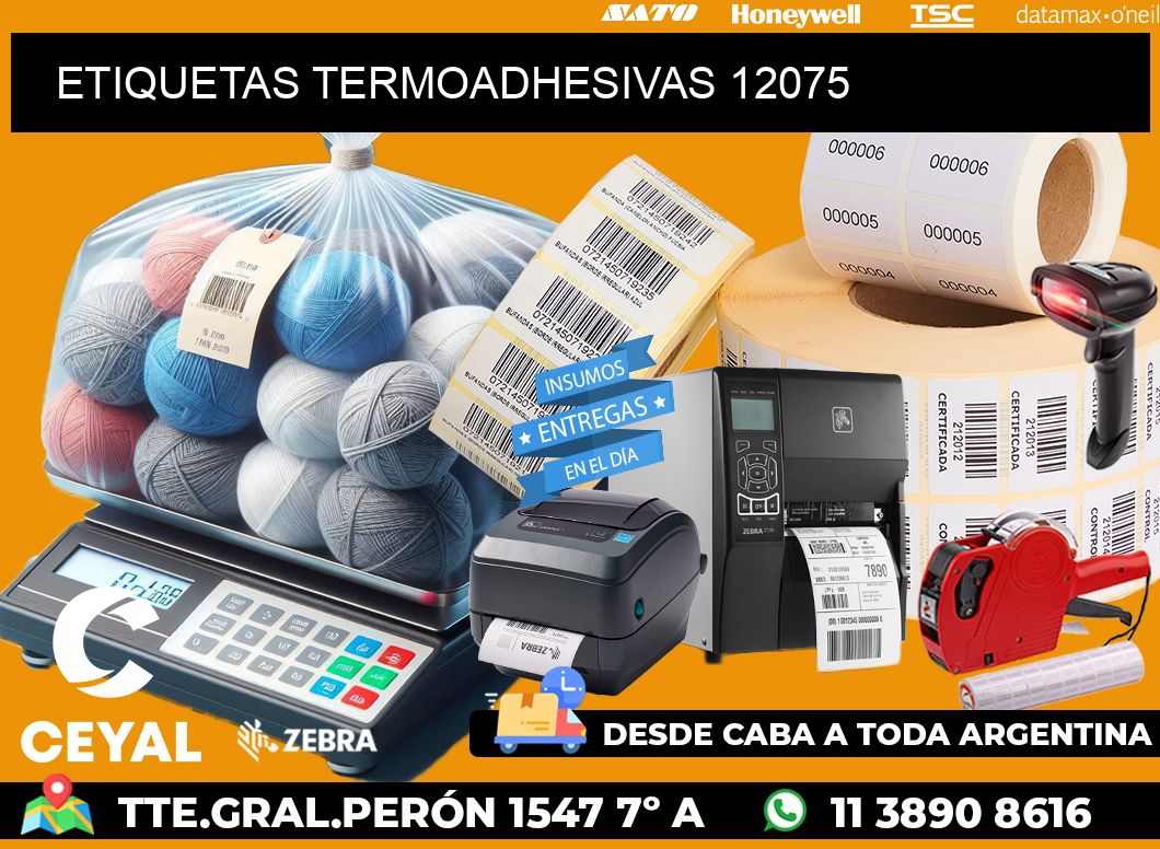 ETIQUETAS TERMOADHESIVAS 12075