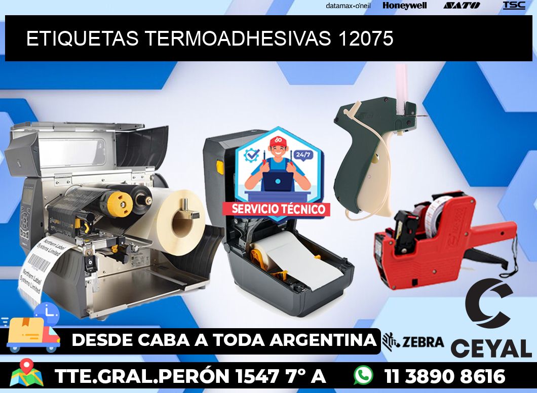 ETIQUETAS TERMOADHESIVAS 12075