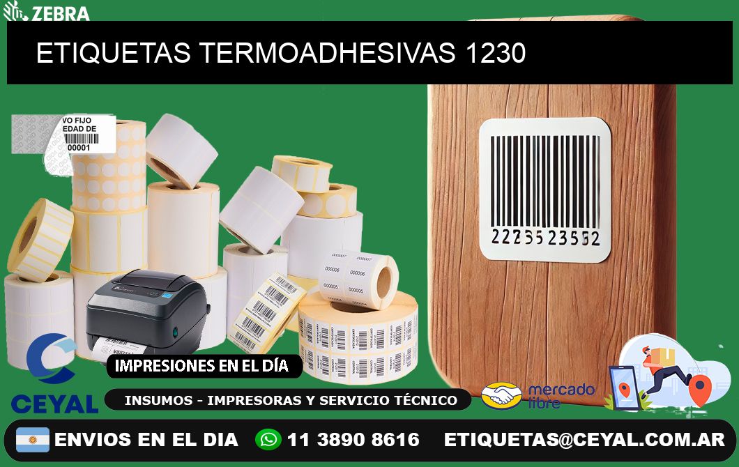 ETIQUETAS TERMOADHESIVAS 1230