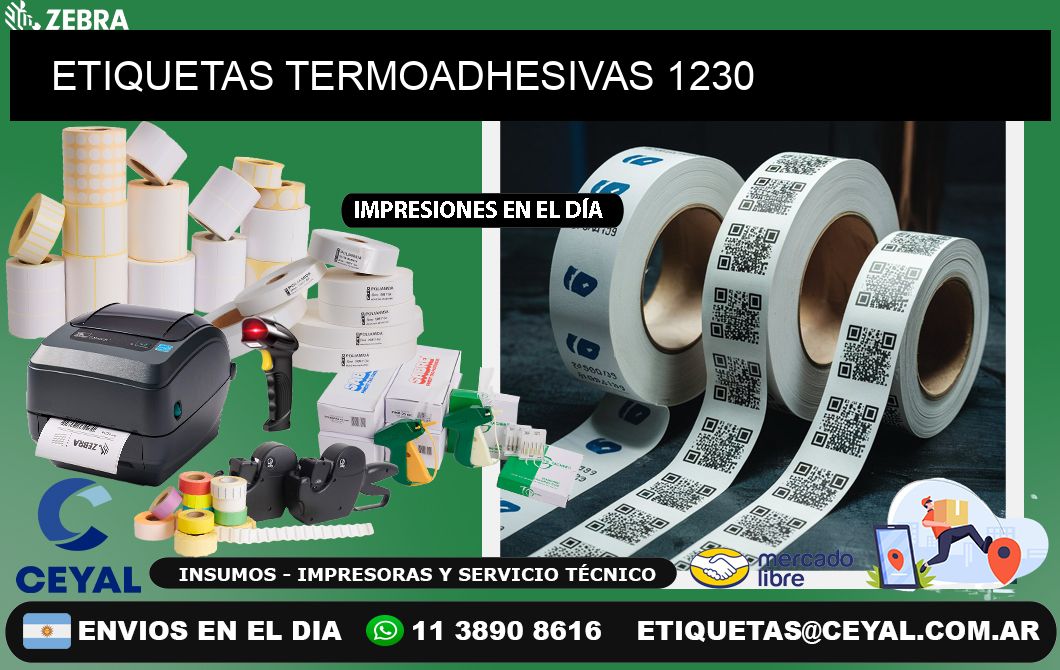 ETIQUETAS TERMOADHESIVAS 1230