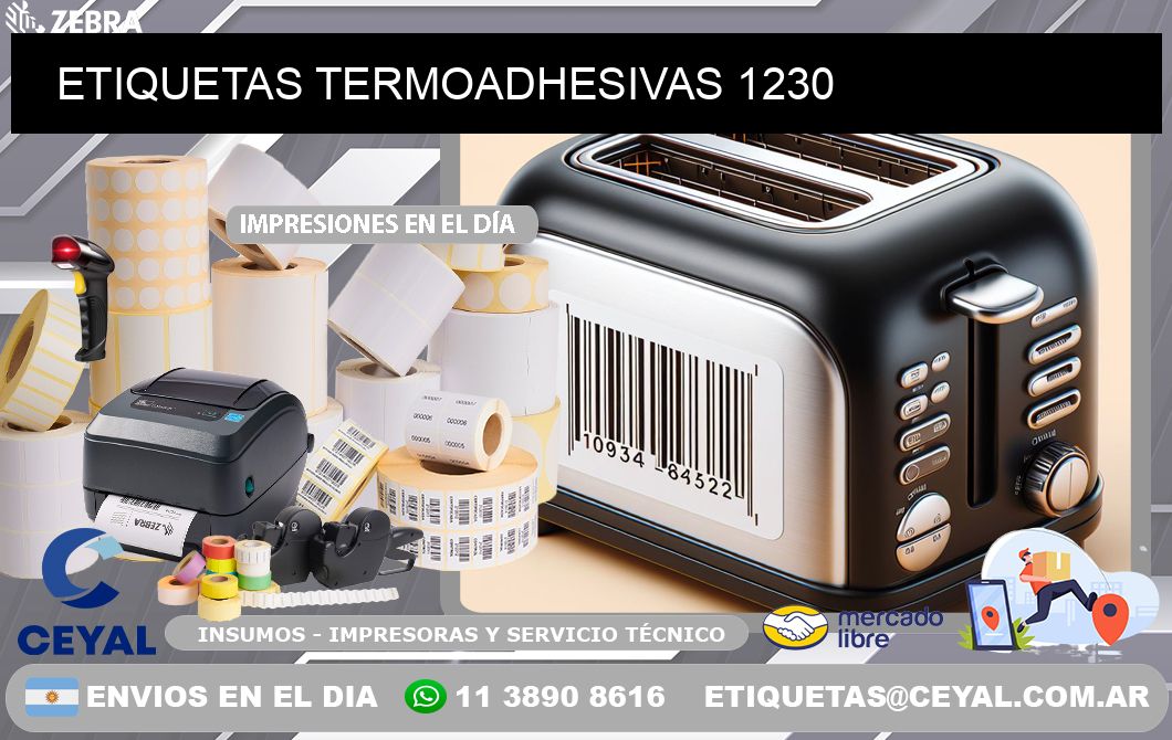 ETIQUETAS TERMOADHESIVAS 1230