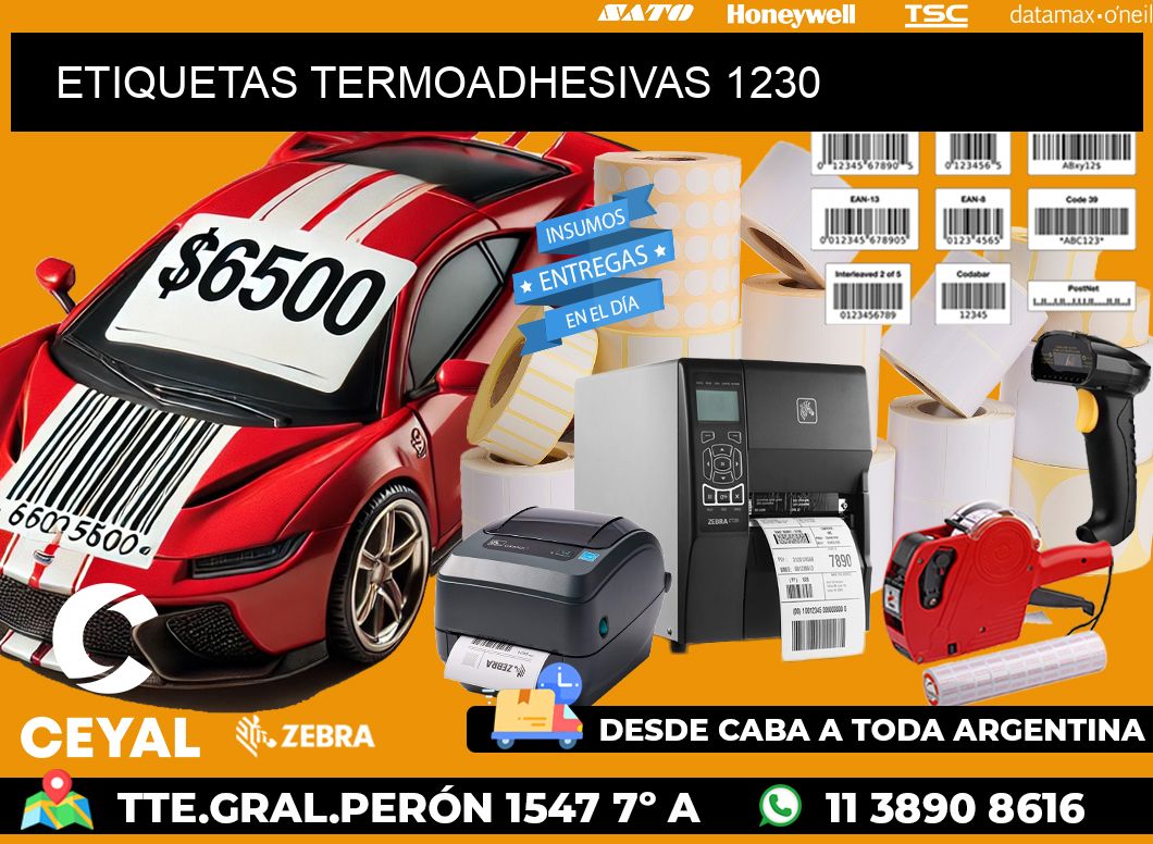 ETIQUETAS TERMOADHESIVAS 1230