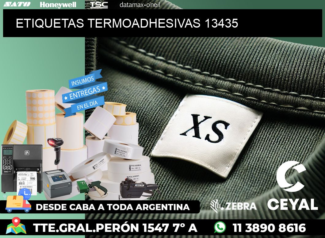 ETIQUETAS TERMOADHESIVAS 13435