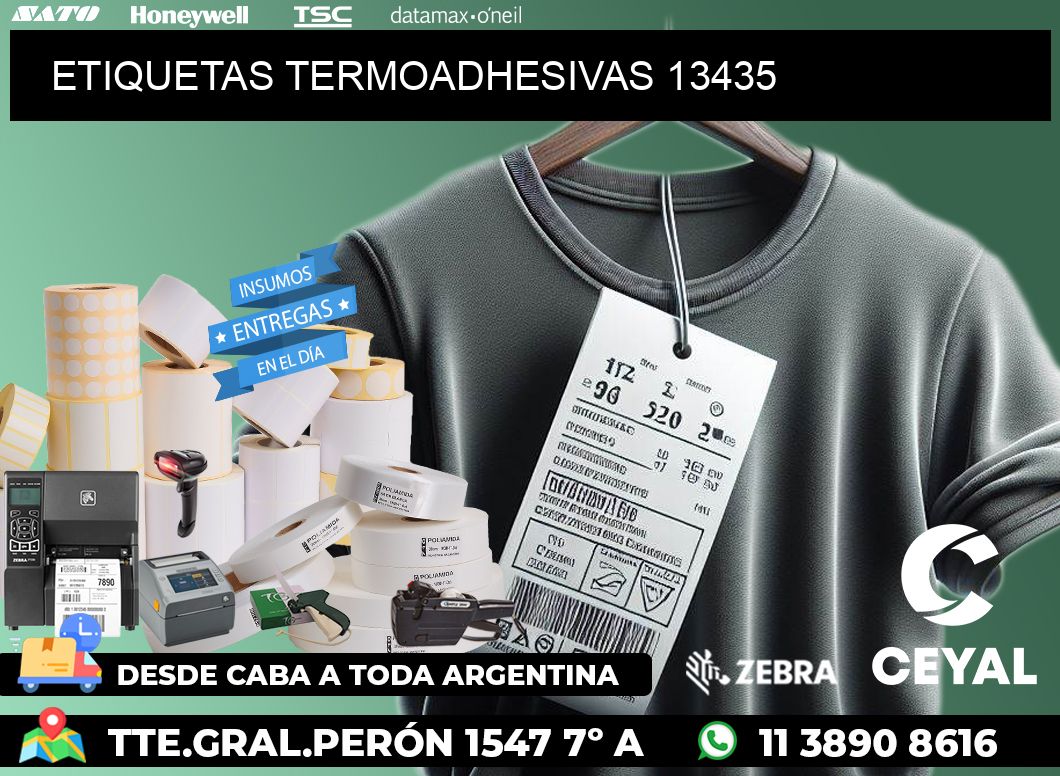 ETIQUETAS TERMOADHESIVAS 13435
