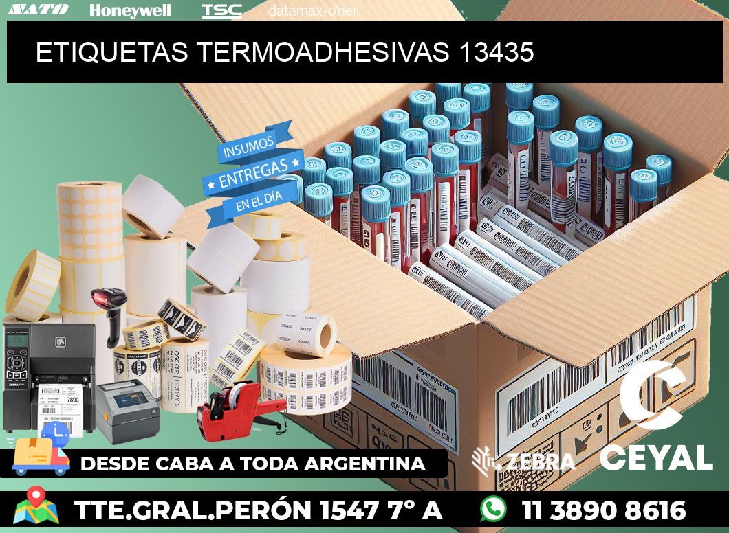 ETIQUETAS TERMOADHESIVAS 13435