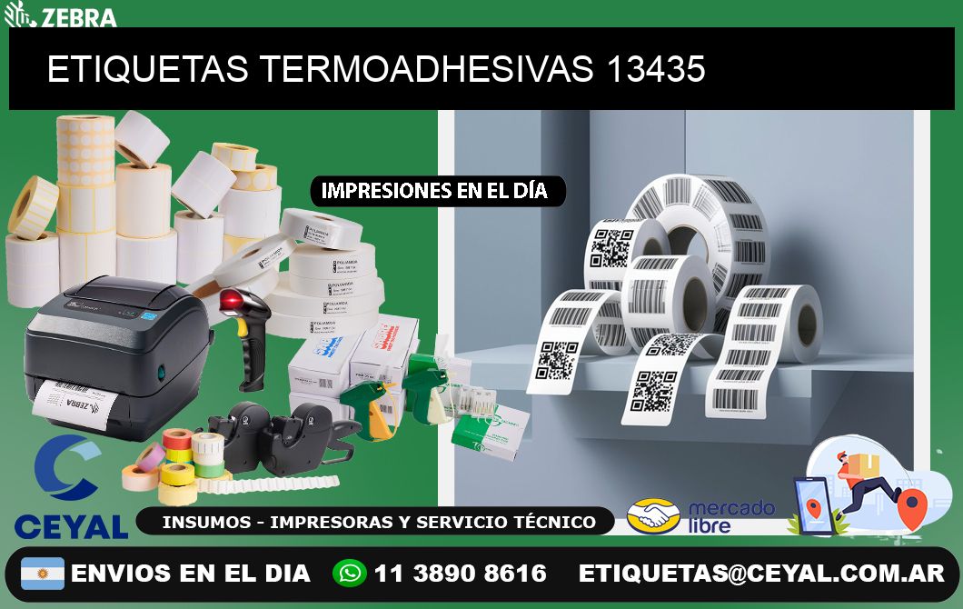 ETIQUETAS TERMOADHESIVAS 13435