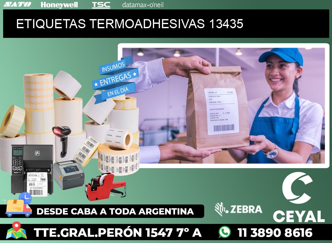 ETIQUETAS TERMOADHESIVAS 13435
