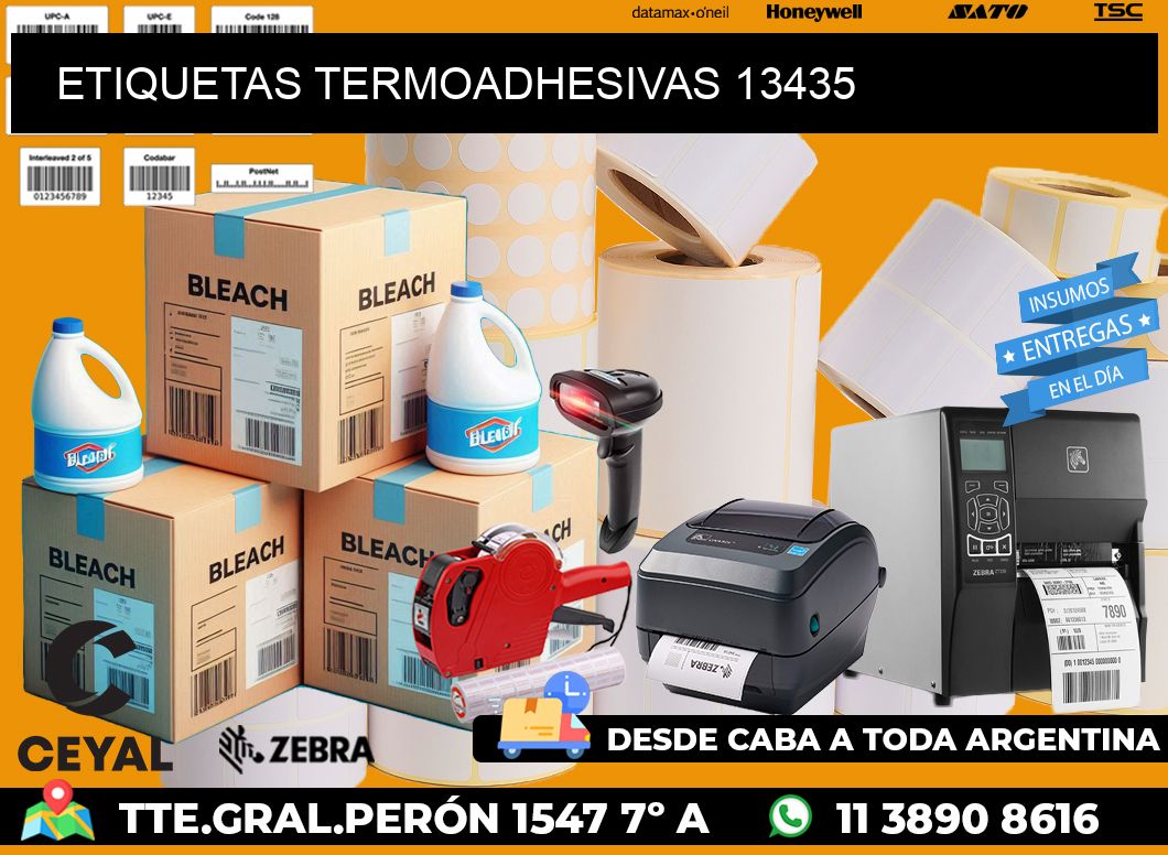 ETIQUETAS TERMOADHESIVAS 13435