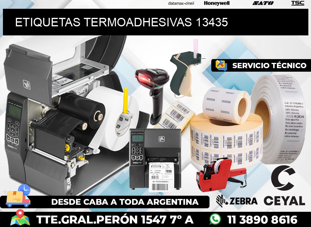 ETIQUETAS TERMOADHESIVAS 13435
