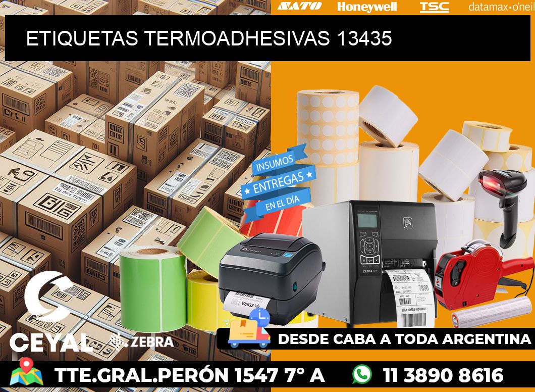 ETIQUETAS TERMOADHESIVAS 13435