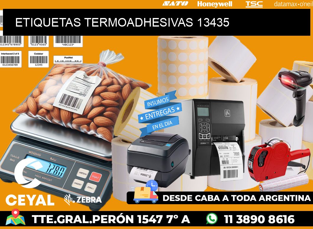 ETIQUETAS TERMOADHESIVAS 13435