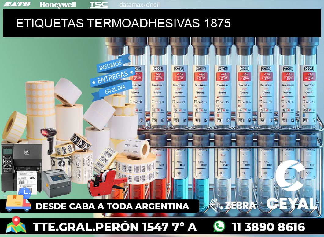 ETIQUETAS TERMOADHESIVAS 1875