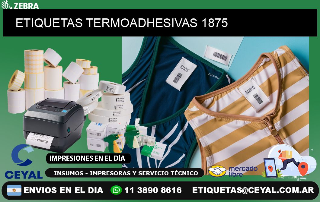 ETIQUETAS TERMOADHESIVAS 1875