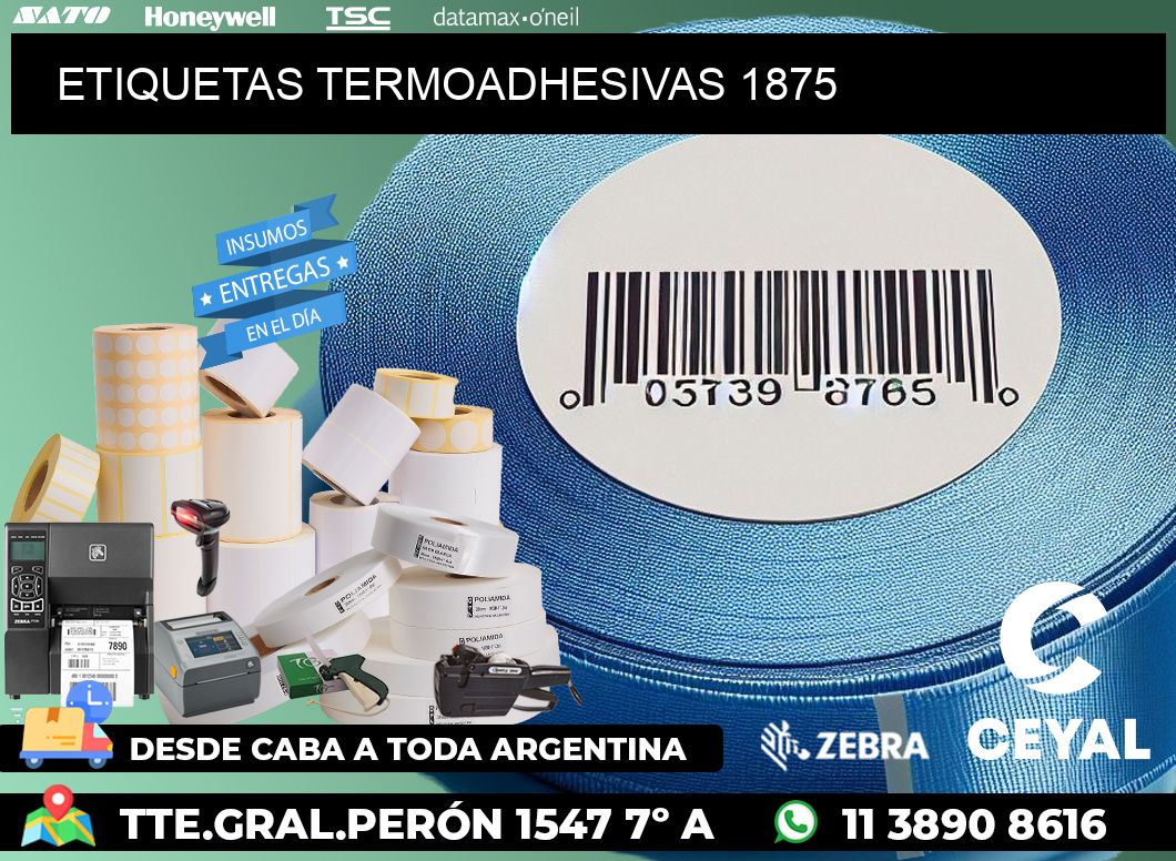 ETIQUETAS TERMOADHESIVAS 1875