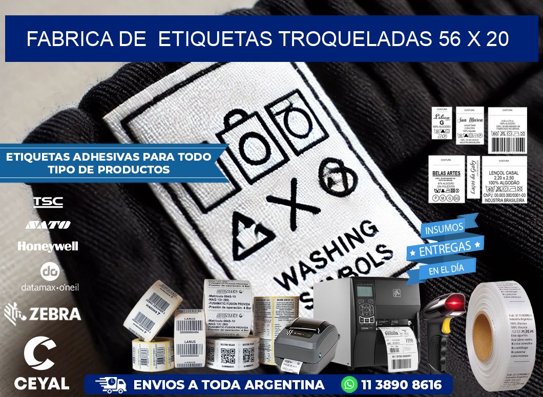 FABRICA DE ETIQUETAS TROQUELADAS 56 x 20