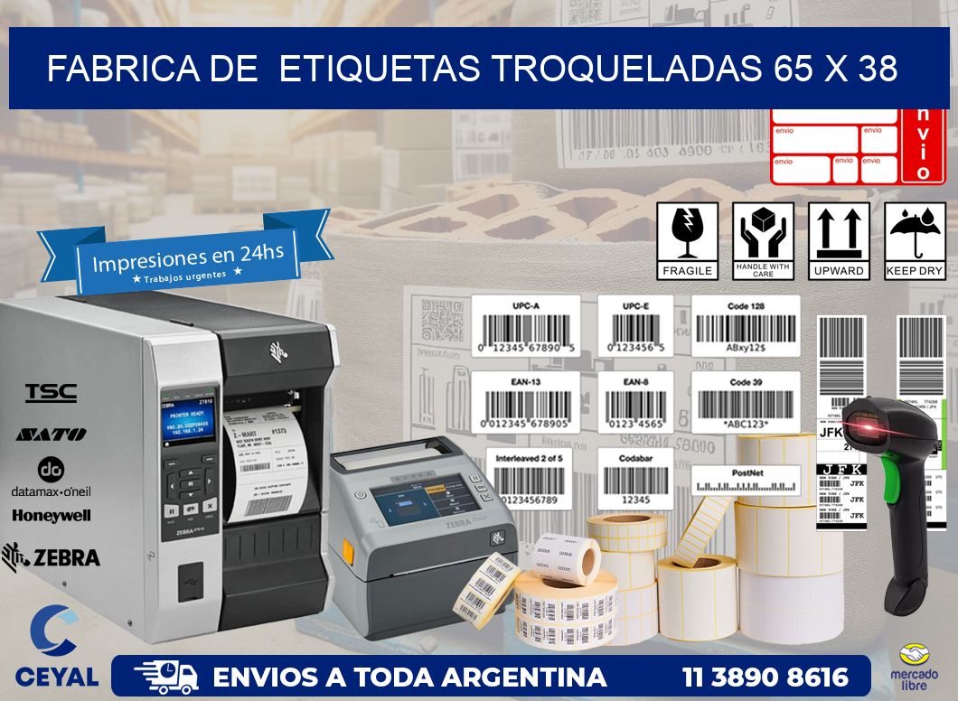 FABRICA DE ETIQUETAS TROQUELADAS 65 x 38
