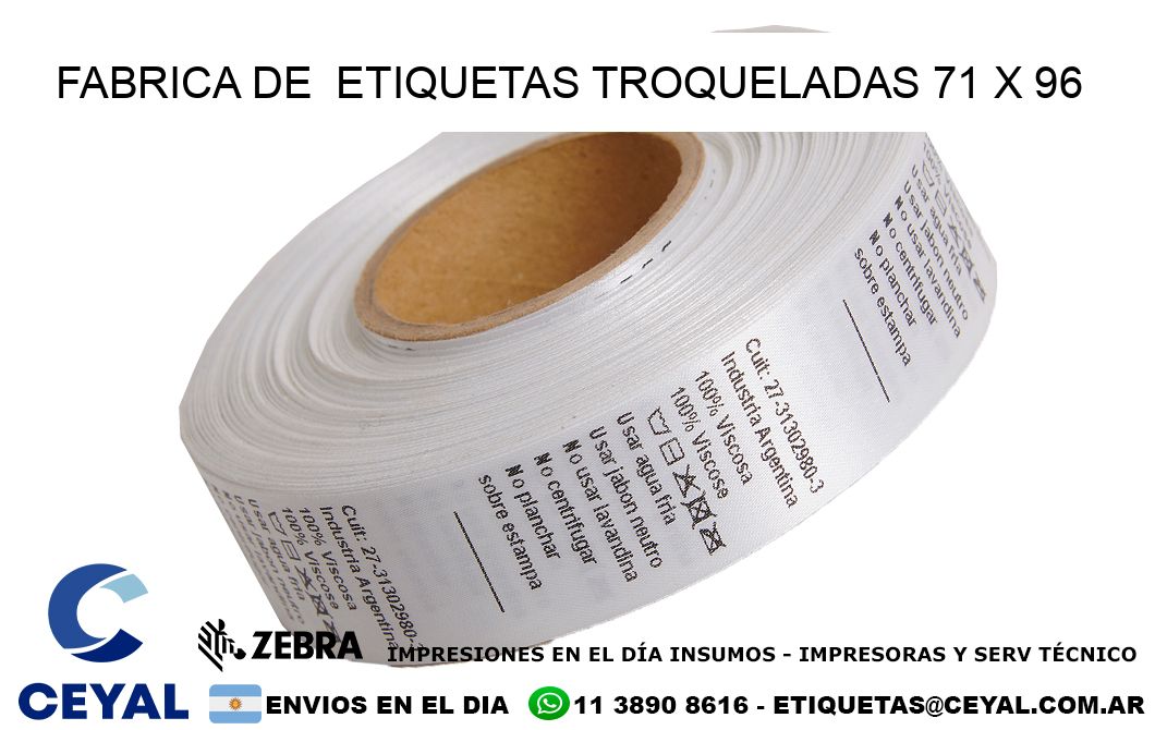 FABRICA DE ETIQUETAS TROQUELADAS 71 x 96