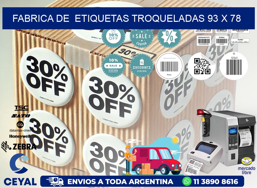 FABRICA DE ETIQUETAS TROQUELADAS 93 x 78