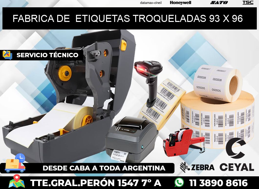 FABRICA DE ETIQUETAS TROQUELADAS 93 x 96