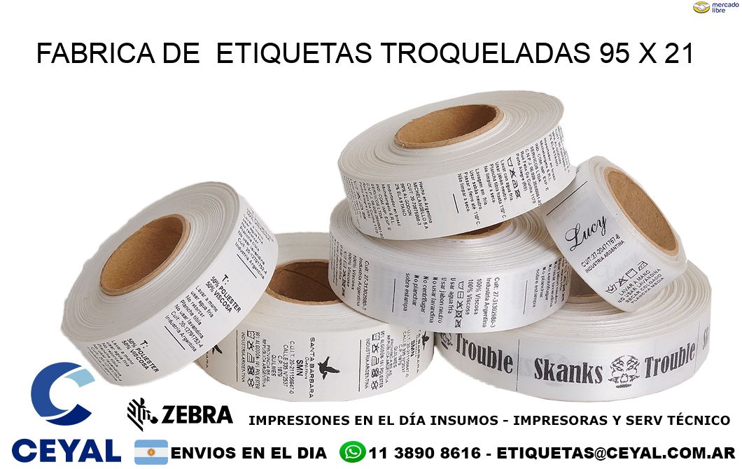 FABRICA DE ETIQUETAS TROQUELADAS 95 x 21