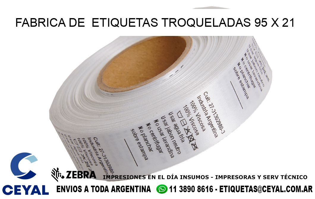 FABRICA DE ETIQUETAS TROQUELADAS 95 x 21