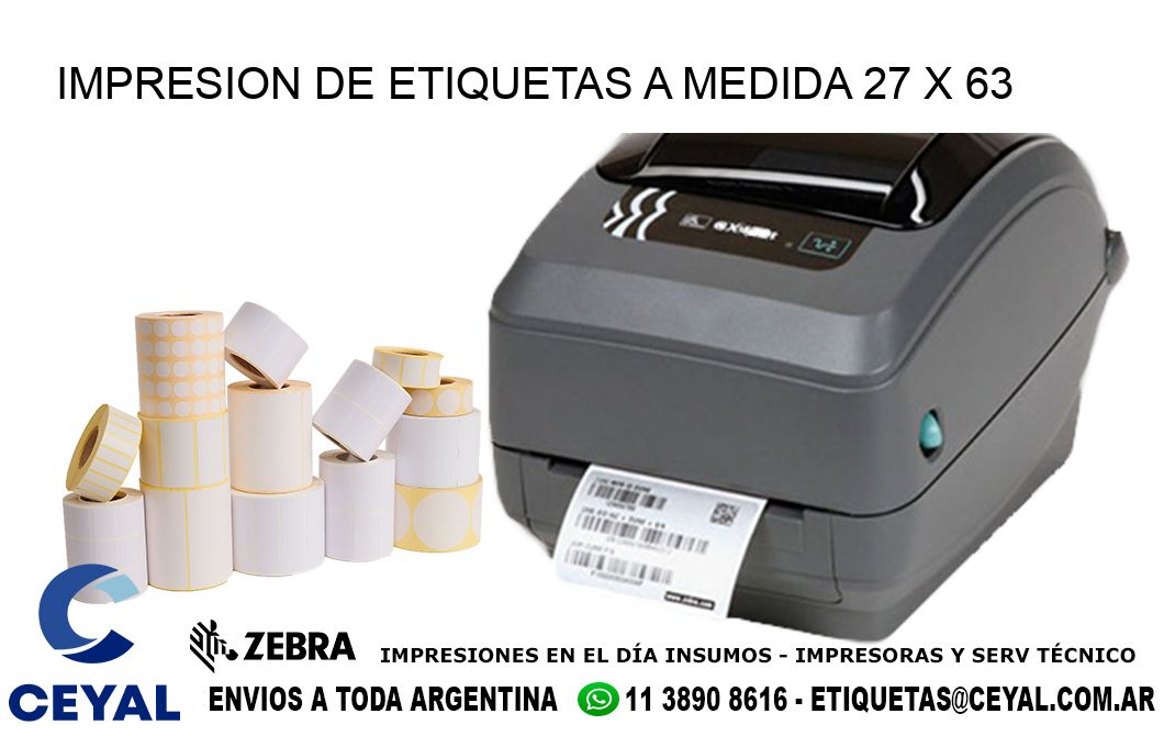 IMPRESION DE ETIQUETAS A MEDIDA 27 x 63