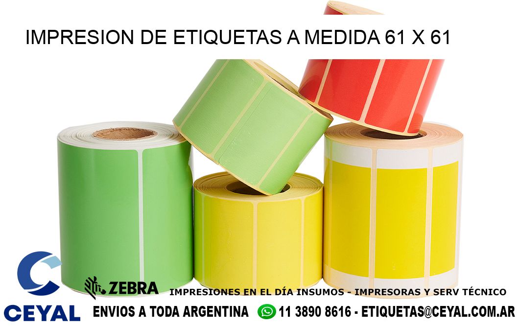 IMPRESION DE ETIQUETAS A MEDIDA 61 x 61