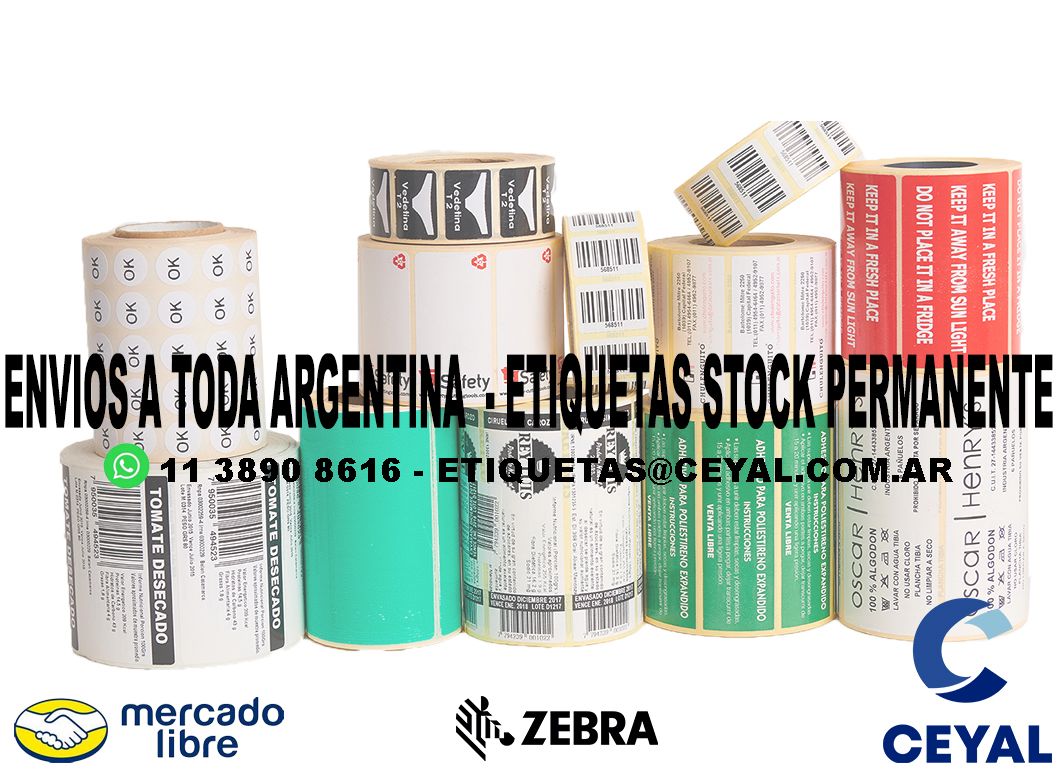 IMPRESION DE ETIQUETAS EN ROLLO 70 x 39
