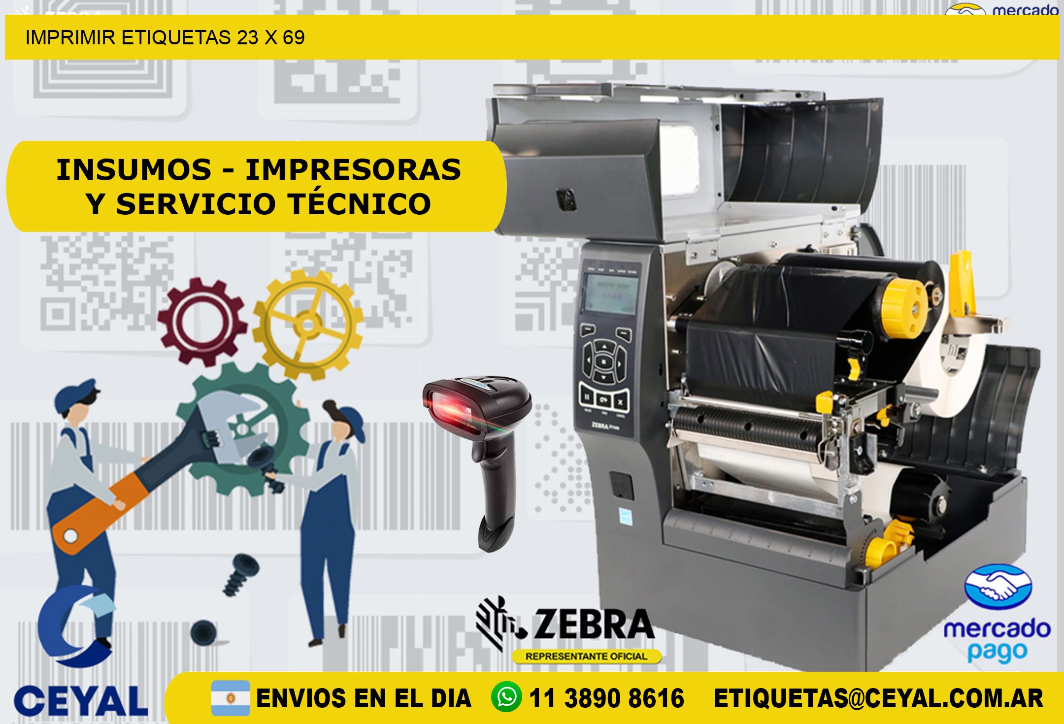 IMPRIMIR ETIQUETAS 23 x 69
