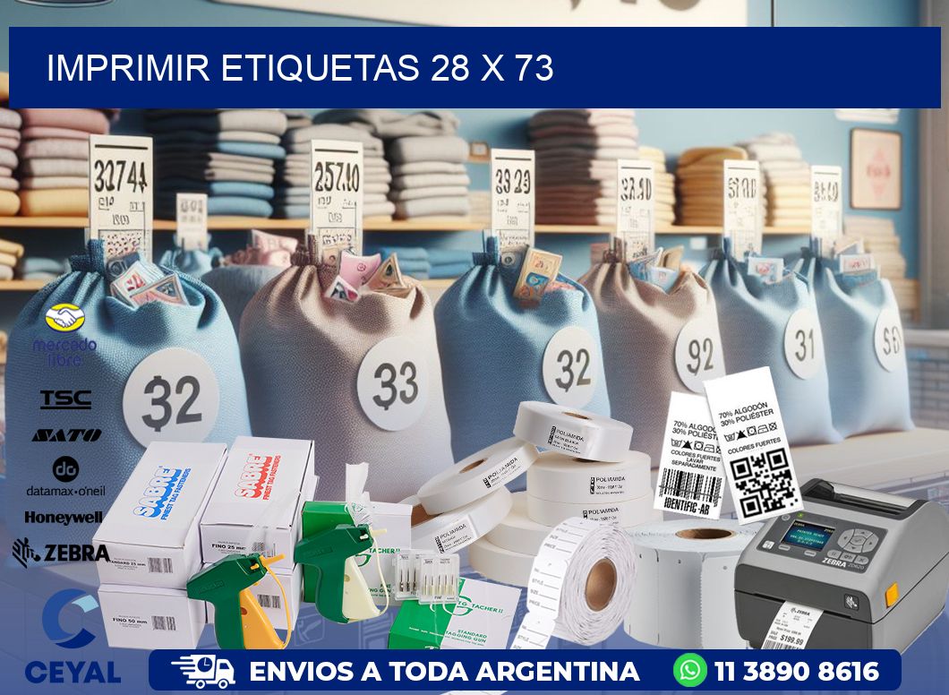 IMPRIMIR ETIQUETAS 28 x 73