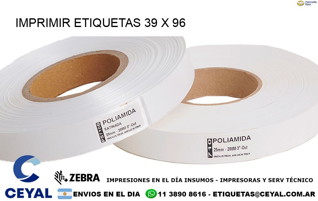 IMPRIMIR ETIQUETAS 39 x 96