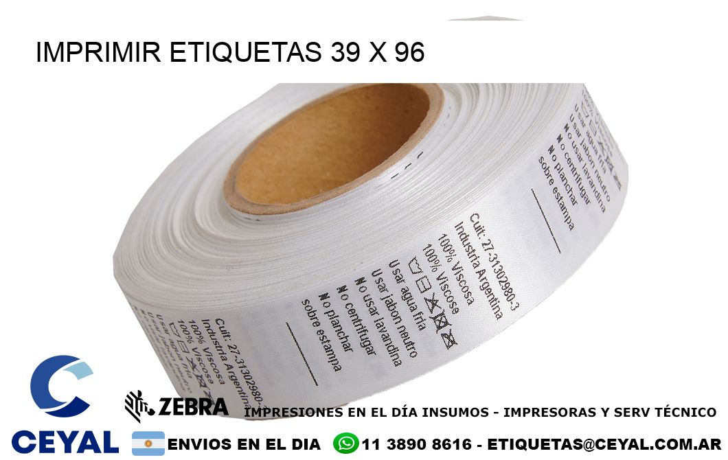 IMPRIMIR ETIQUETAS 39 x 96