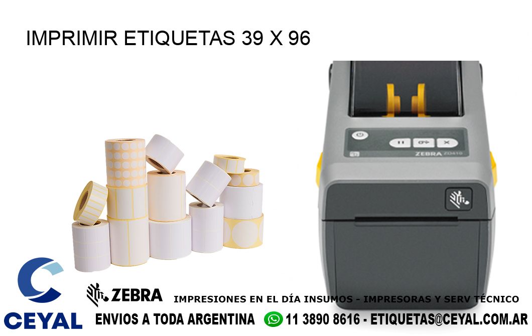 IMPRIMIR ETIQUETAS 39 x 96