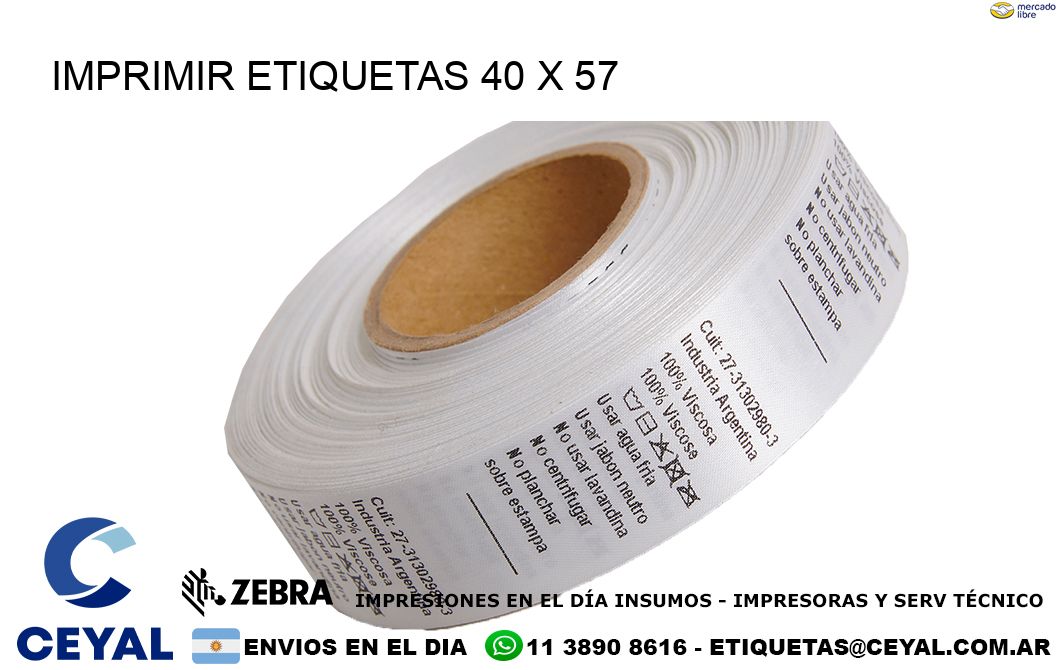 IMPRIMIR ETIQUETAS 40 x 57
