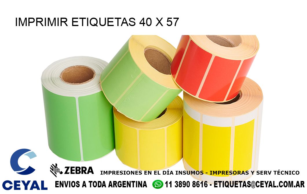 IMPRIMIR ETIQUETAS 40 x 57