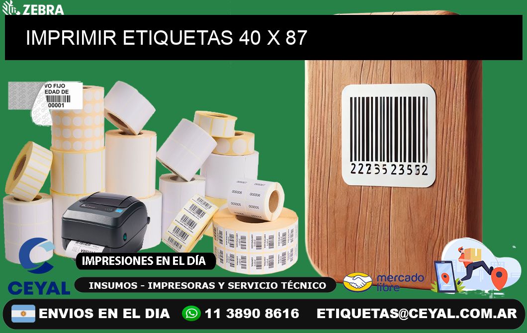 IMPRIMIR ETIQUETAS 40 x 87