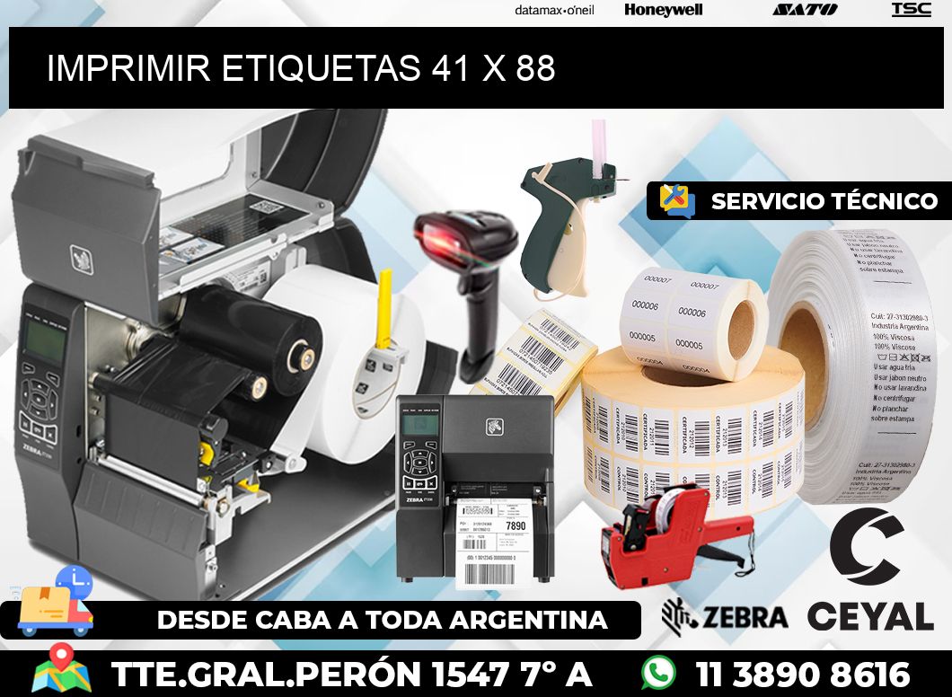 IMPRIMIR ETIQUETAS 41 x 88