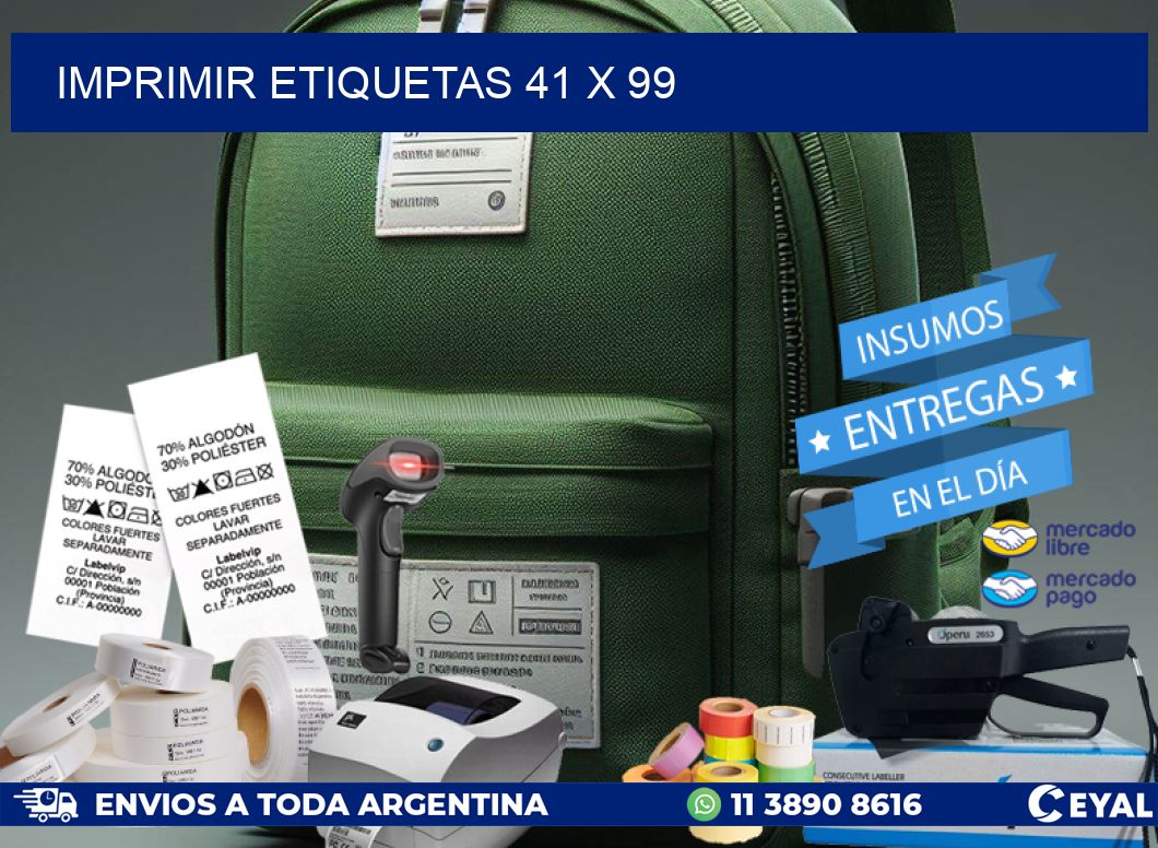 IMPRIMIR ETIQUETAS 41 x 99