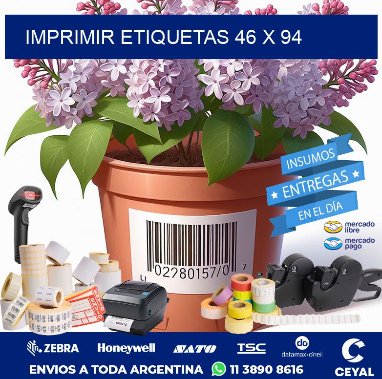 IMPRIMIR ETIQUETAS 46 x 94
