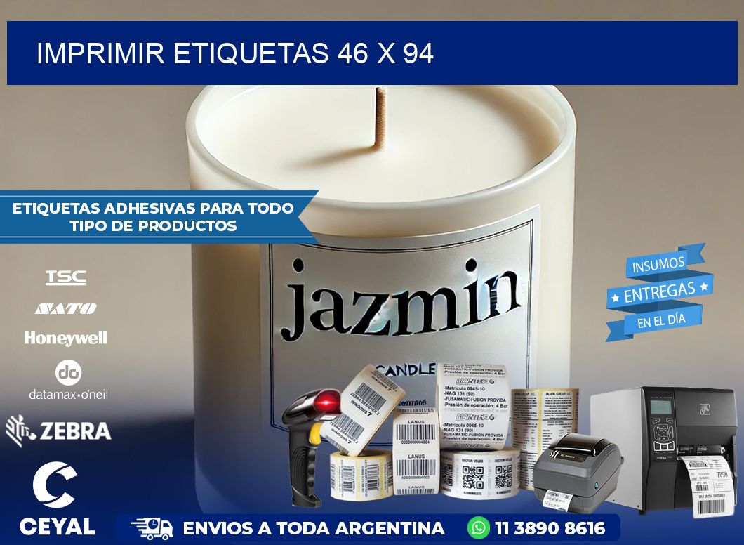 IMPRIMIR ETIQUETAS 46 x 94