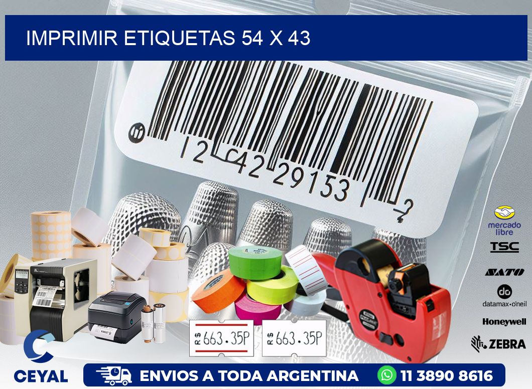 IMPRIMIR ETIQUETAS 54 x 43