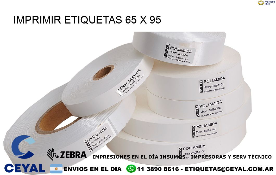 IMPRIMIR ETIQUETAS 65 x 95